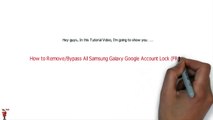 In ONE CLICK 2017 Remove Delete Bydfgrpass All Samsung Google Account Lock FRP ᴴᴰ