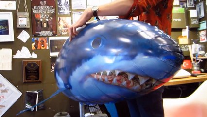 the flying shark in NYC by Casey Neistat