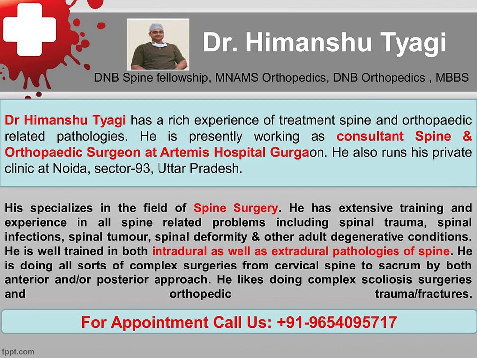 Bone Fracture Doctor | Spine Surgery In India | Dr Himanshu Tyagi