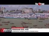 Warga Bangladesh Padati Transportasi Kapal dan Kereta