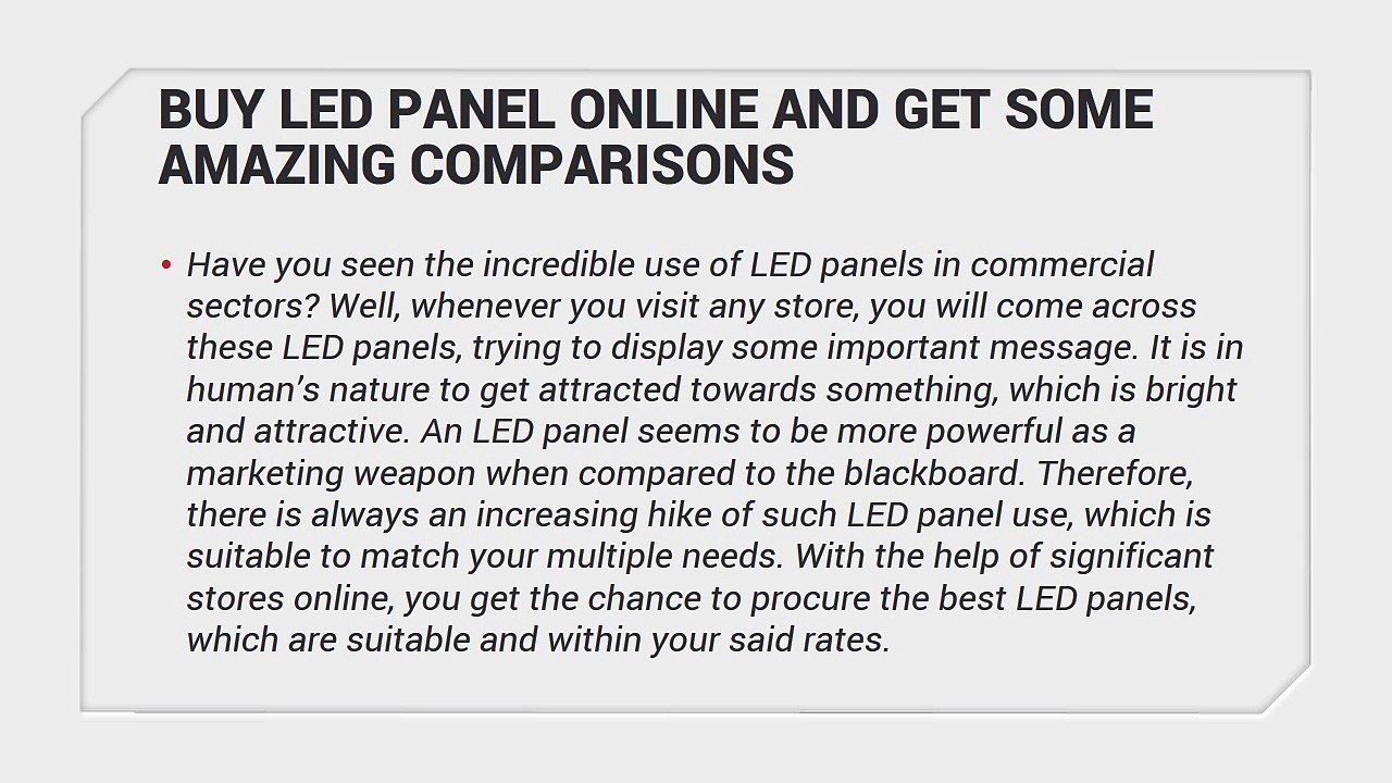 Buy Led Panel Online