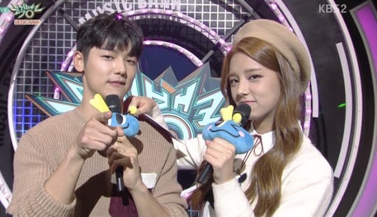 [繁中]161028 Music bank mc(敏赫_率濱) (Minhyuk mc cut )