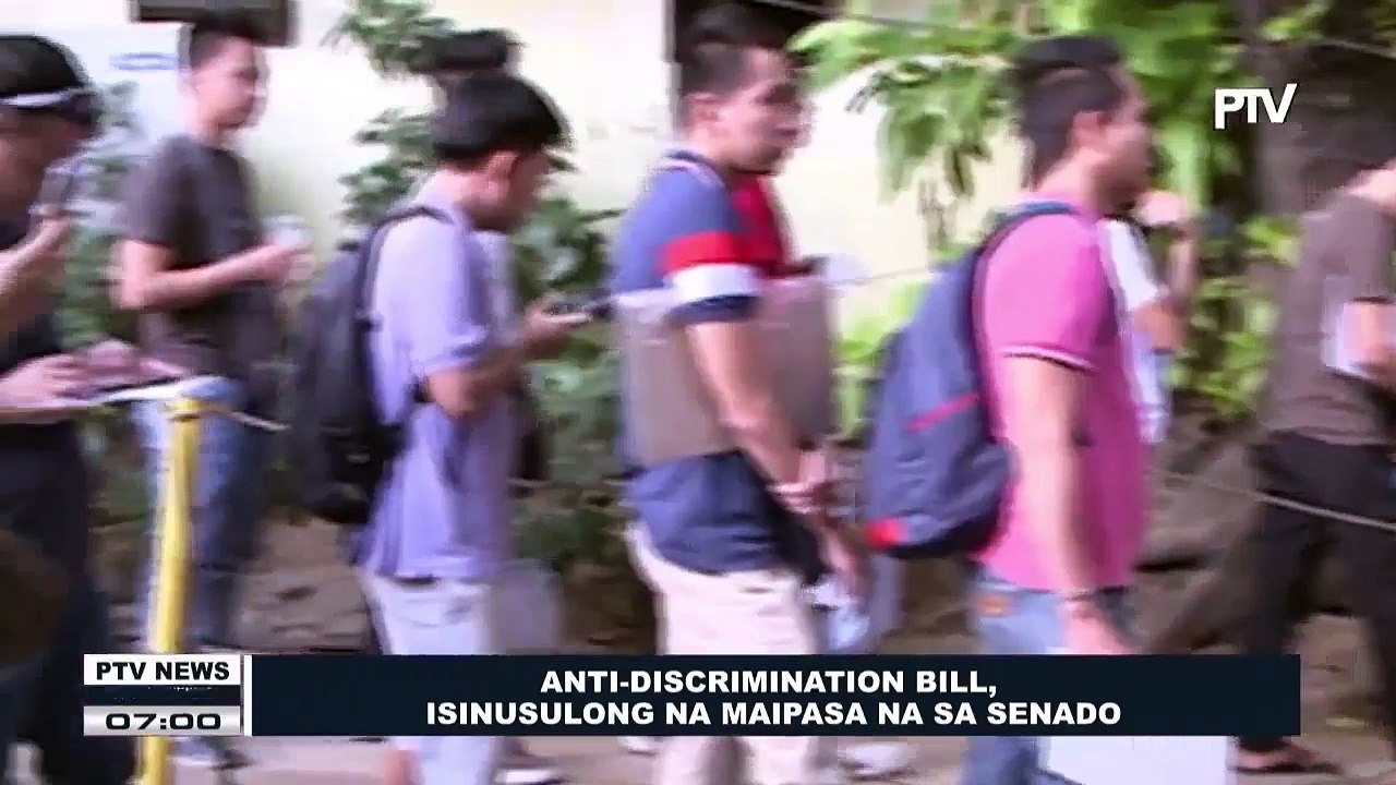 Anti-Discrimination Bill, isinusulong na maipasa na sa Senado