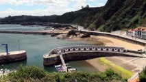 Tiempo y paisaje HOY 28 junio en Candás, Asturias. Día ventoso en el Cantábrico