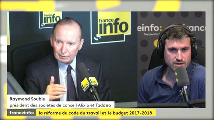 Réforme du code du travail : "peu de risque social" pour Raymond Soubie
