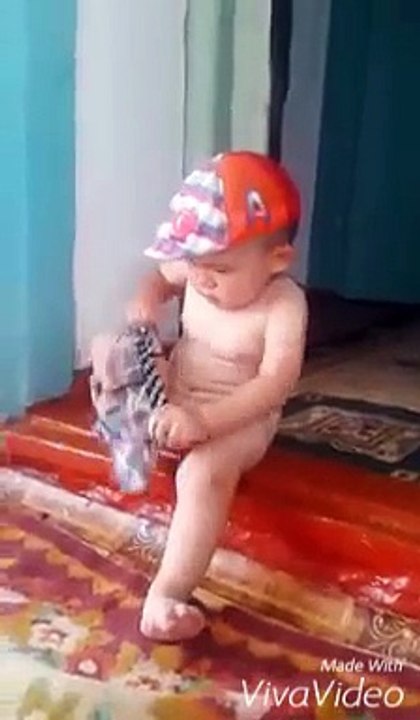 Funny kid wears underwear so funny must see