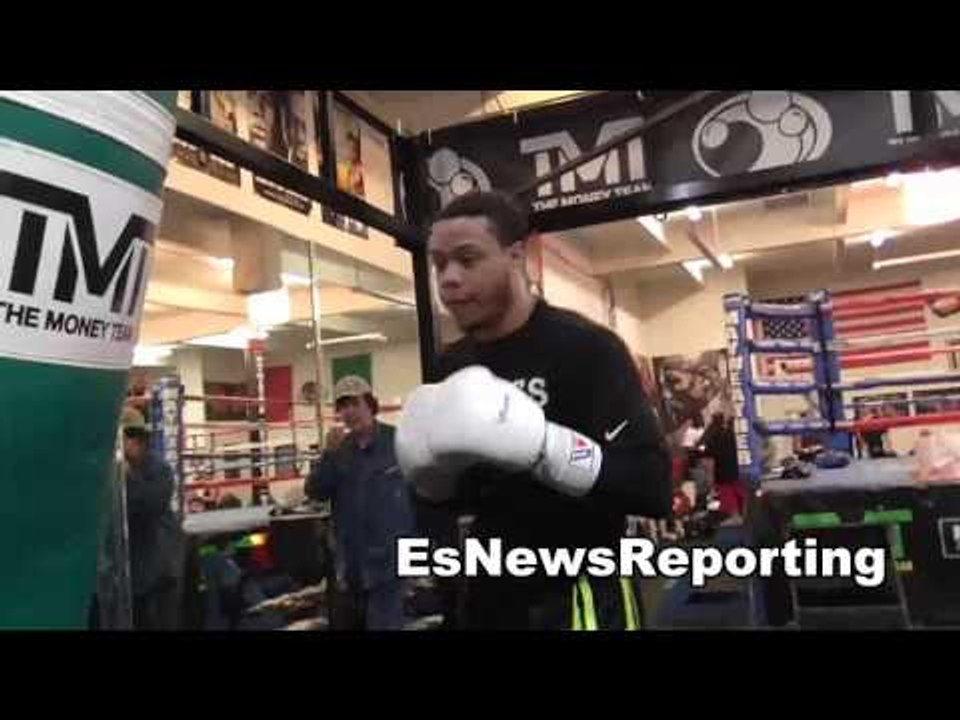 Kevin Newman future champ putting in work mayweather boxing club EsNews Boxing