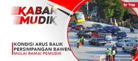 Kondisi Arus Balik di Ruas Jalan Persimpangan Bawen Mulai Ramai Pemudik