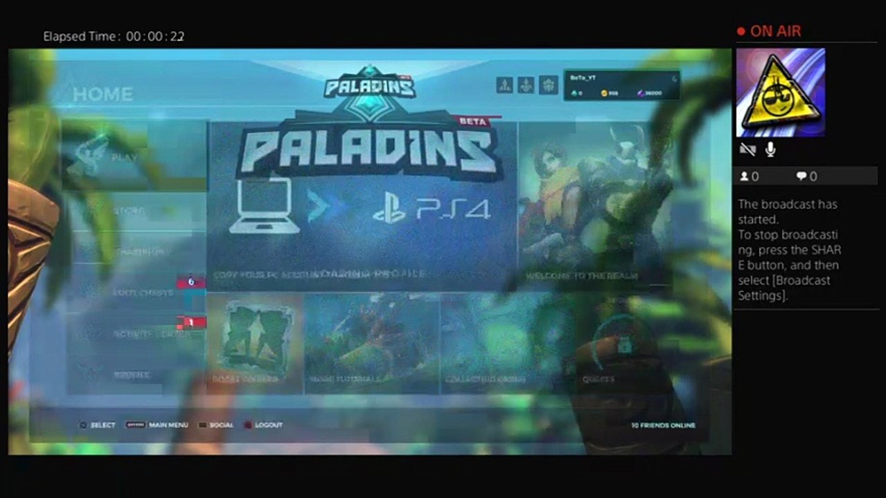 BoTo_YT's Live PS4 PALADINS