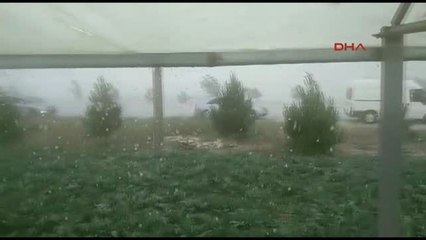 Antalya Korkuteli'de Dolu Tarım Alanlarını Vurdu