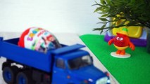 Trucks and loids. Toys Cars - Surprise Eggs. Video for children