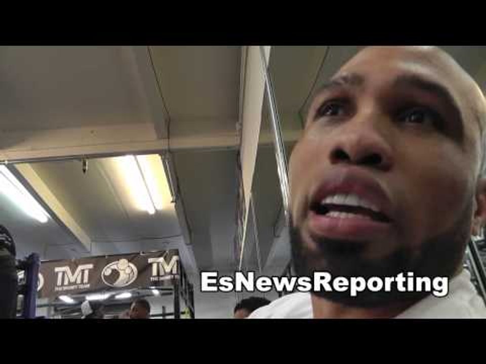 ishe smith at the mayweather boxing club EsNews Boxing