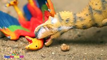 Videos de Dinosaurios para niñofghts Yutyrannus v_s Rajasaurus  Schleich Dinosau