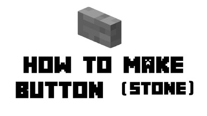 Minecraft Survival - How to Make Button (Stone)