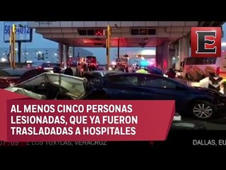 Tráiler embiste a varios vehículos en la México-Puebla