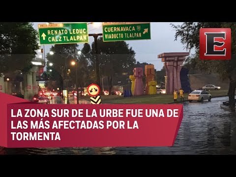 Severas inundaciones en la CDMX por intensas lluvias