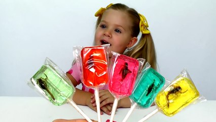 Сandy with Beetles for Bad Baby Mom with Tantrum! Little Babies learn colors with Finger F