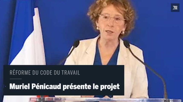 Réforme du code du travail : Muriel Pénicaud présente la philosophie de la réforme