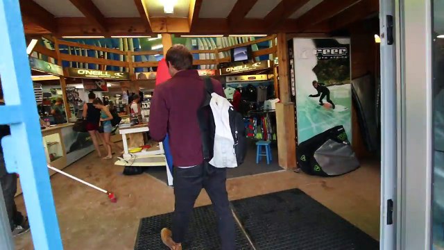 Surfing with GREAT WHITE SHARKS