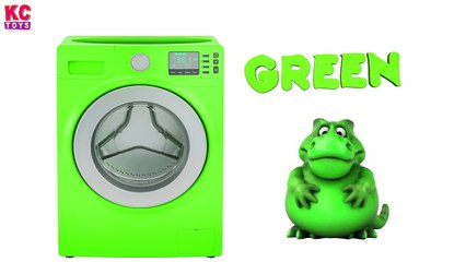 Learn Colors with Squishy the Dinosaur Dip N Wash Washing Machine Toy for Kids Children K