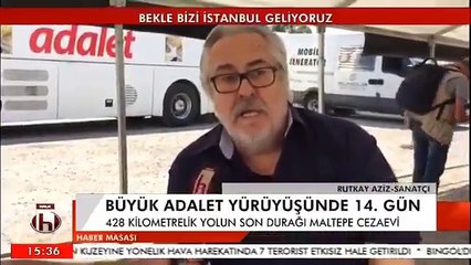 Rutkay Aziz'den Adalet Yürüyüşü'ne destek