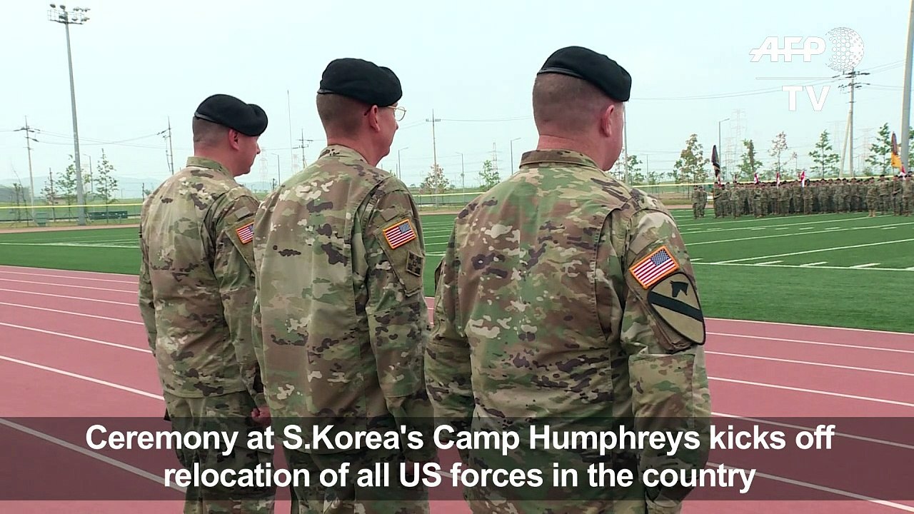 Transfer of authority ceremony between US army rotational units