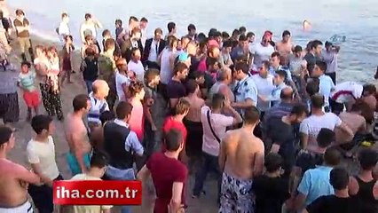 Bostancı sahilinde ayağı ağa takılan genç boğulma tehlikesi geçirdi
