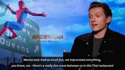 Tom Holland "improvised everything" for new Spider Man