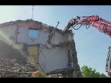 Arquata del Tronto (AP) - Terremoto, demolizione abitazione a Spelonga (27.06.17)