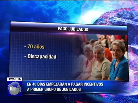 Ministerios de Trabajo y Finanzas presentaron una propuesta de pago de los incentivos a los jubilados