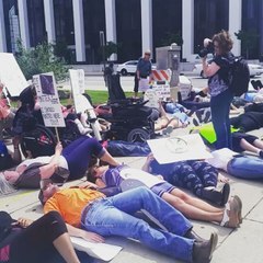 Planned Parenthood Holds 'Die-In' at Senator's Indianapolis Office