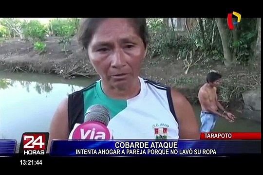 Sujeto intenta ahogar a su pareja porque no lavó su ropa en Tarapoto