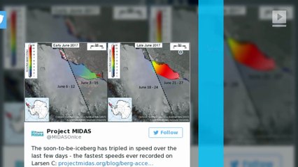 Huge iceberg could break off in 'hours, days, or weeks'