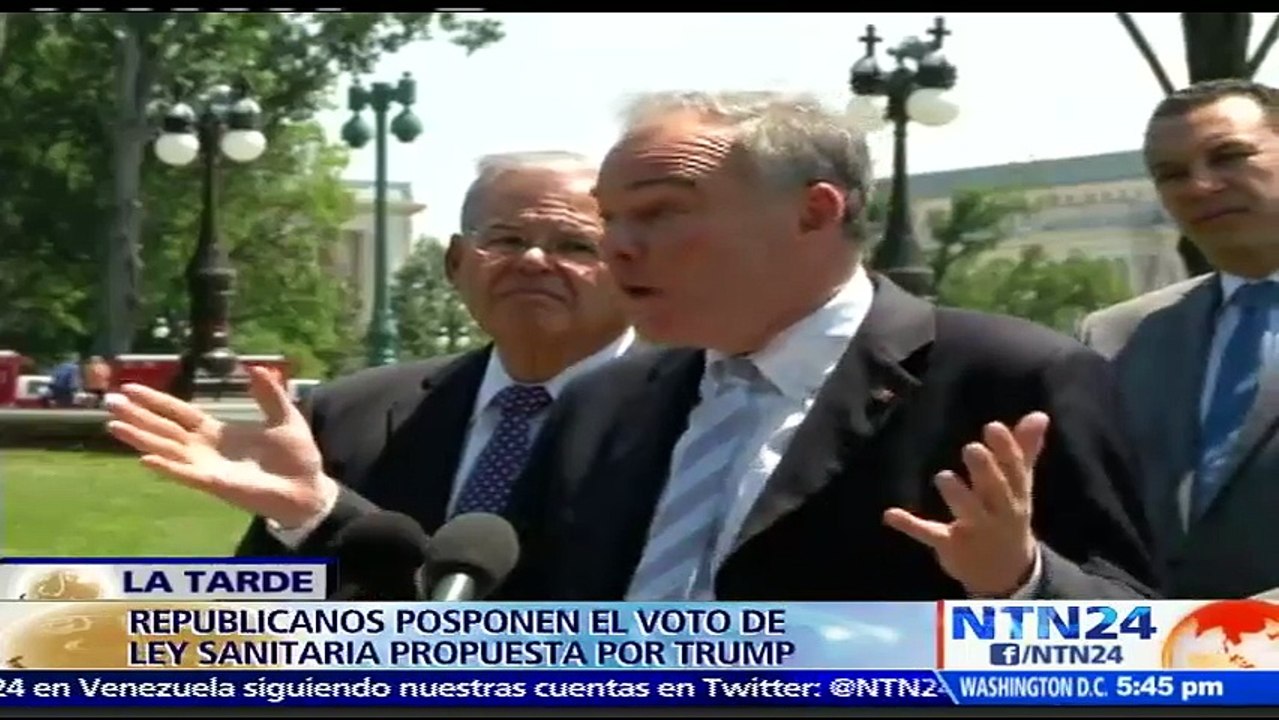“El proyecto de la ley republicana no es una reforma de salud, es una sentencia de muerte”: Bob Menendez, Senador demócrata de EE. UU.