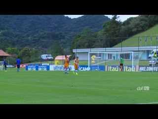 Veja os gols de Brasil Sub-17 5 x 3 Fluminense Sub-18 em jogo-treino