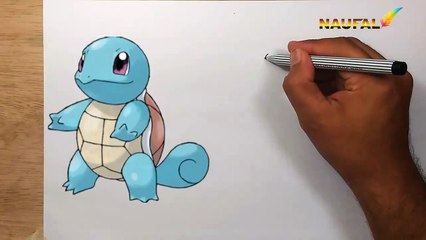 How to Draw Squirtle from Pokemon - Easy Step by Step Video Lesson