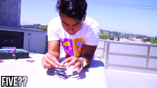 Impossible Fidget Spinner Trick Shots | Guava Juice