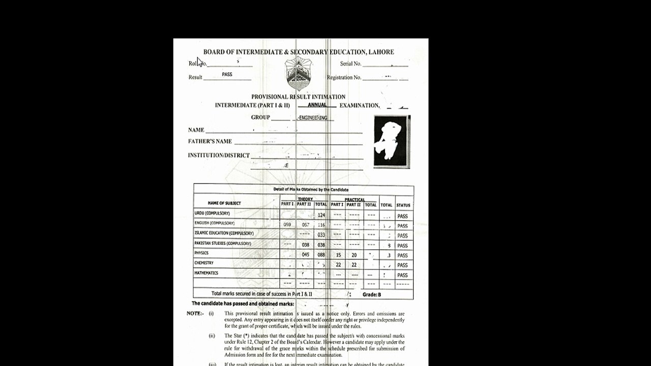 Board of intermediate and seconday education