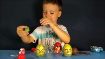 Enojado aves huevos huevos huevos estrella sorpresa 24 guerras, cómo Kinder Sorpresa de konfitreyd
