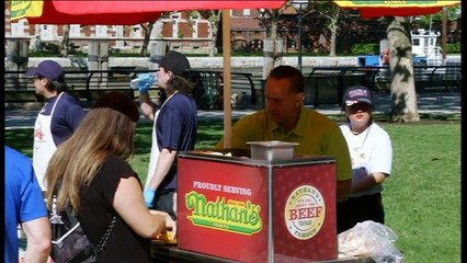 Hot-dog exhibition in New York