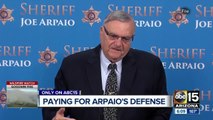 How is ex-Sheriff Joe Arpaio paying court fees?