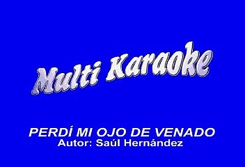 Caifanes - Perdi mi ojo de venado (Karaoke)