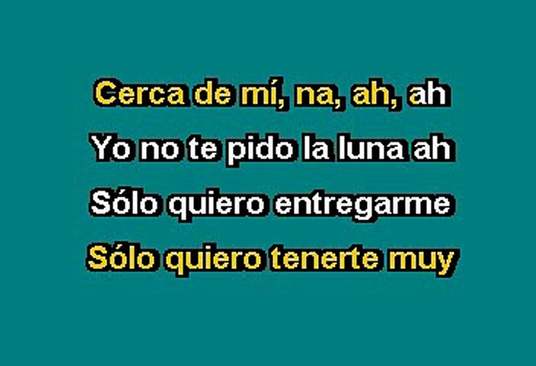 YO NO TE PIDO LA LUNA - DANIELA ROMO (KARAOKE)