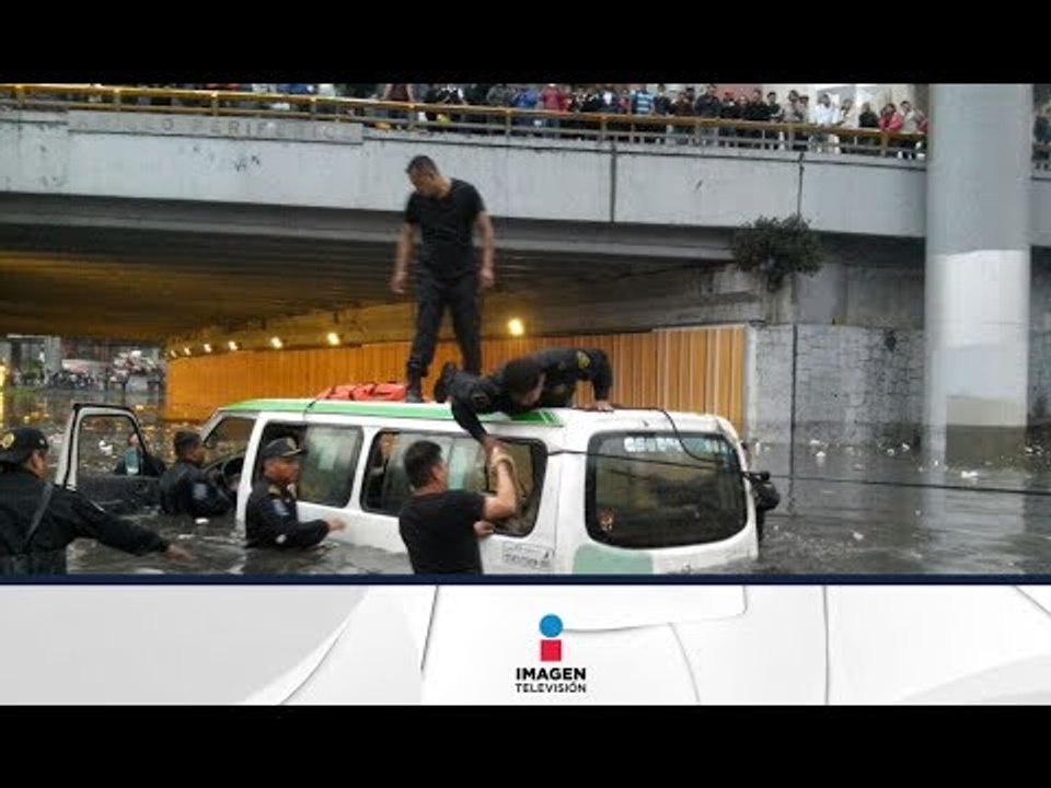 IMPRESIONANTES imágenes de la inundación en la Ciudad de México |  Noticias con Ciro Gómez Leyva