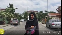 Aksi gadis berbaju kurung timbang bola tular