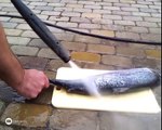 How to clean fish remove scales in seconds - pressure washer