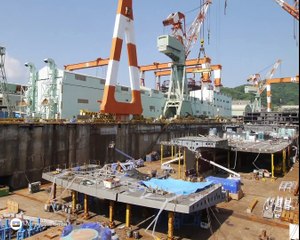 Cruise Ship Construction & Christening timelapse