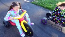 Bad Baby Sitter Minnie Bike Race Victoria Annabelle Playground Babies Toy Freaks