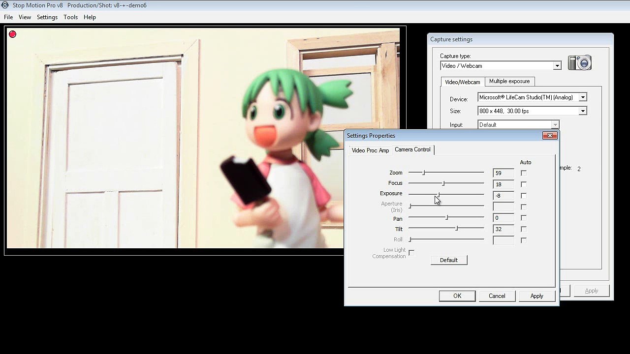 Connecting and using a webcam with Stop Motion Pro v8