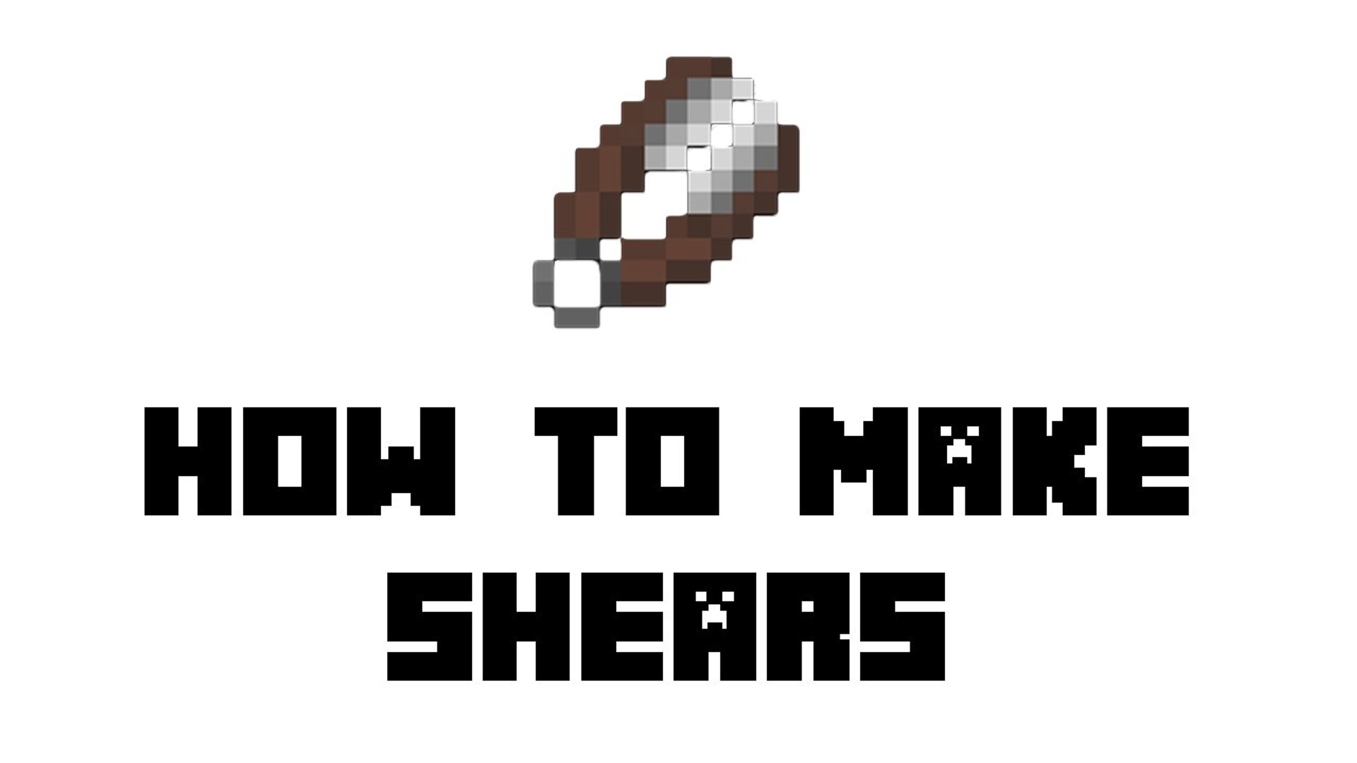 Minecraft Survival- How to Make Shears